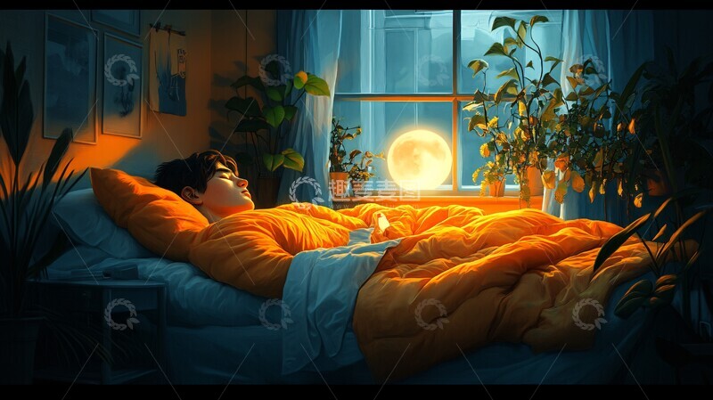 高清大图下载【趣麦麦图】未来的卧室舒适睡眠场景插图1