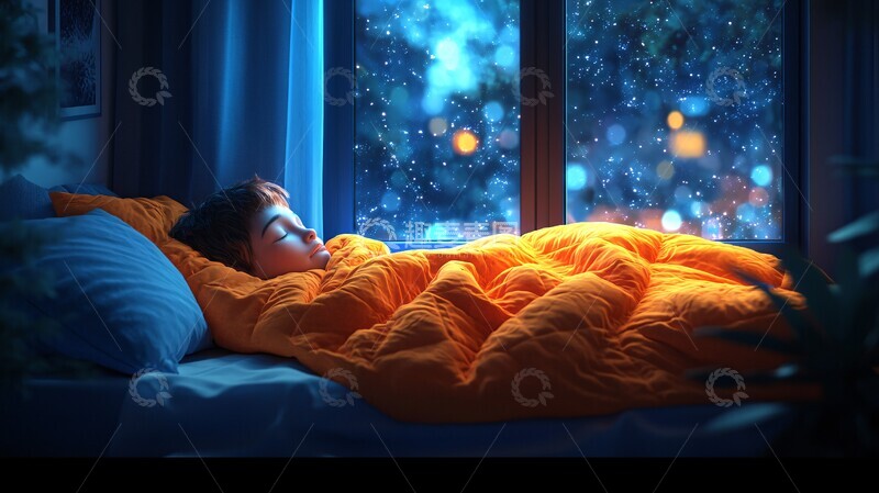 高清大图下载【趣麦麦图】未来的卧室舒适睡眠场景插图3