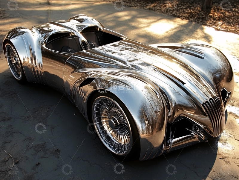 高清大图下载【趣麦麦图】汽车金色效果设计