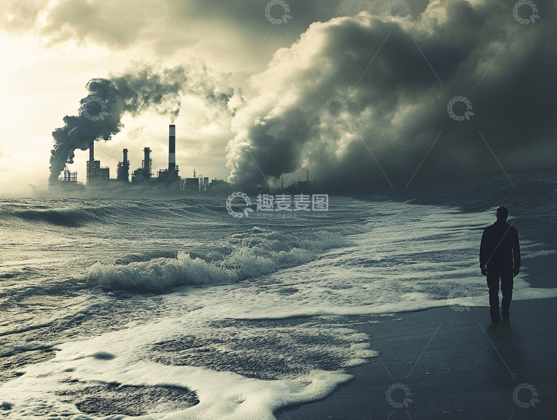 高清大图下载【趣麦麦图】工业化污染