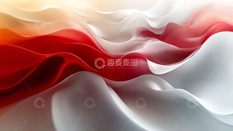 高清大图下载【趣麦麦图】红白渐变合作背景1