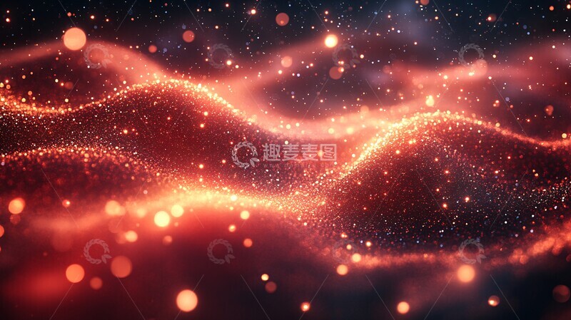 高清大图下载【趣麦麦图】圣诞红金渐变背景