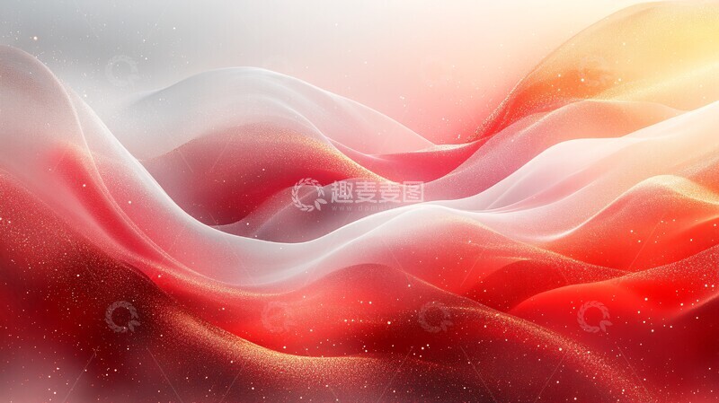 高清大图下载【趣麦麦图】红白渐变合作背景2