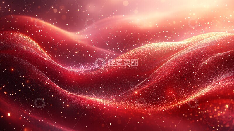 高清大图下载【趣麦麦图】圣诞红金渐变背景1