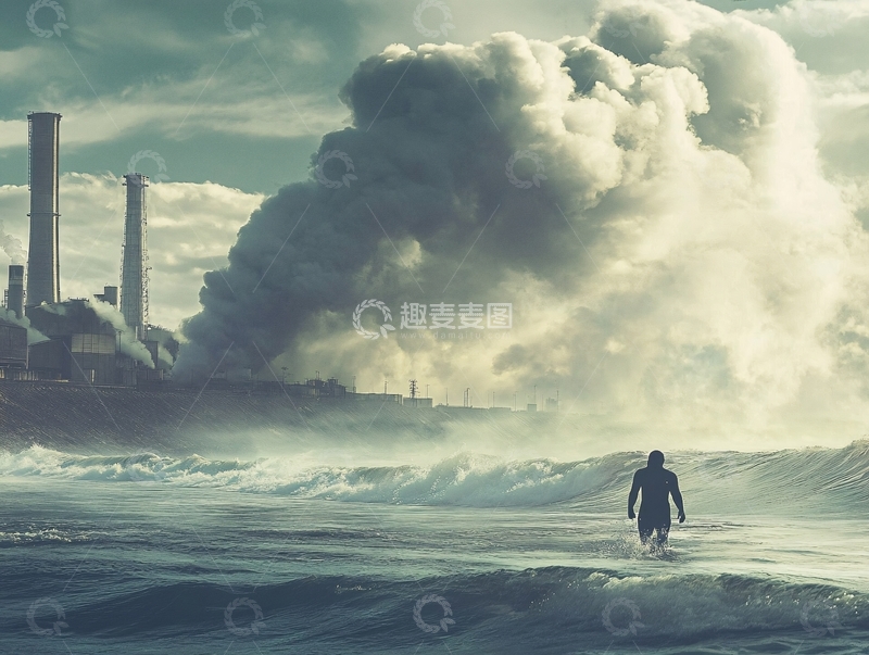 高清大图下载【趣麦麦图】人类破坏环境