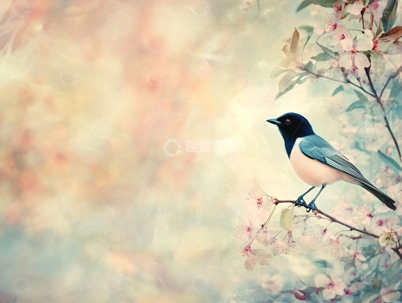 高清大图下载【趣麦麦图】意境喜鹊