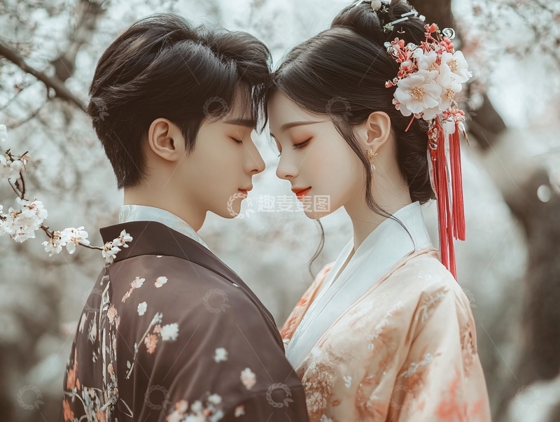 高清大图下载【趣麦麦图】古风情定