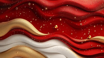 红金流体渐变背景3