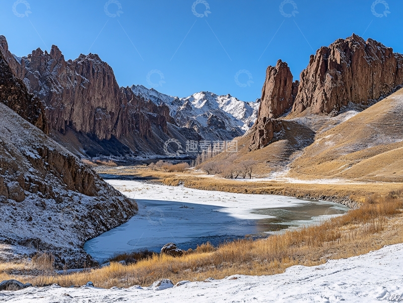 高清大图下载【趣麦麦图】黄金冰谷