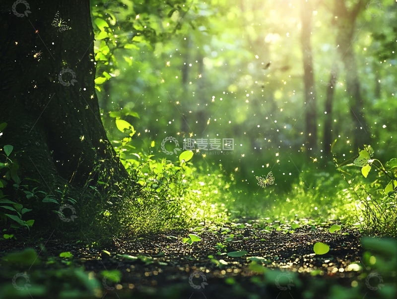 高清大图下载【趣麦麦图】阳光森林素材6