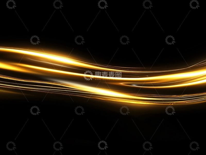 高清大图下载【趣麦麦图】黑金动感线条4