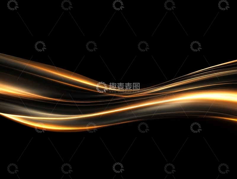 高清大图下载【趣麦麦图】黑金动感线条5