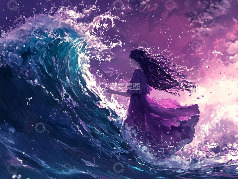 高清大图下载【趣麦麦图】画潮插画