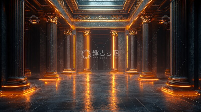 高清大图下载【趣麦麦图】黑色宫殿音响2