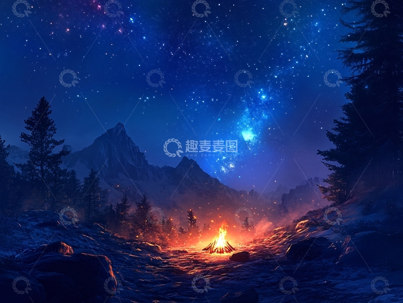 高清大图下载【趣麦麦图】星光主题场景1