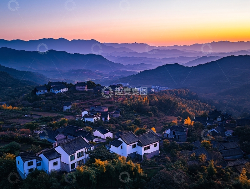 高清大图下载【趣麦麦图】塔川晨曦
