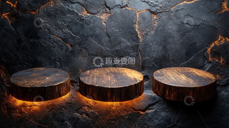 高清大图下载【趣麦麦图】产品展示架灯光效果3