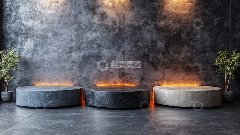 高清大图下载【趣麦麦图】产品展示架灯光效果