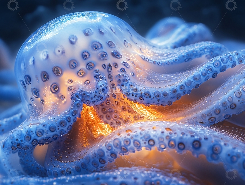 高清大图下载【趣麦麦图】墨鱼的缠卵腺