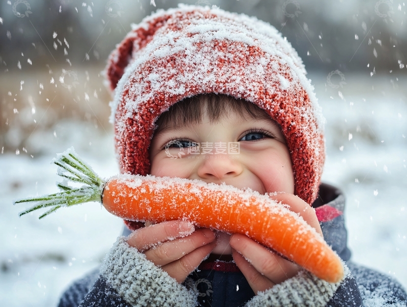 高清大图下载【趣麦麦图】抱着胡萝卜2