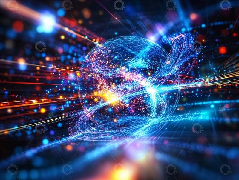 高清大图下载【趣麦麦图】汇聚科技光线