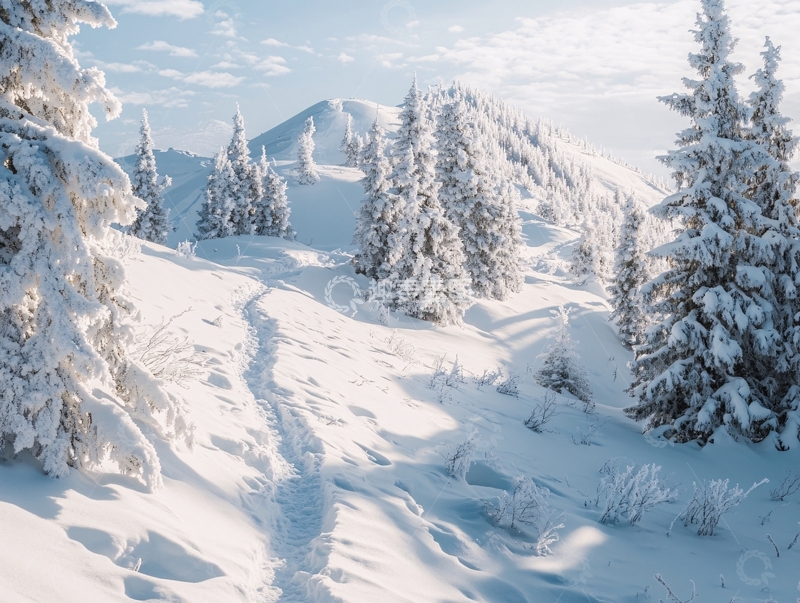 高清大图下载【趣麦麦图】高清大画幅冬天雪景18