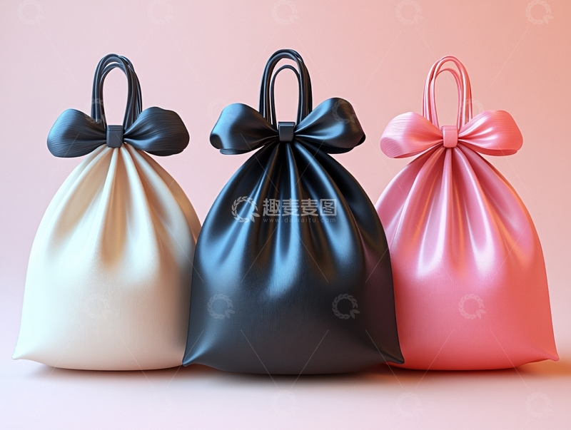 高清大图下载【趣麦麦图】束口包设计