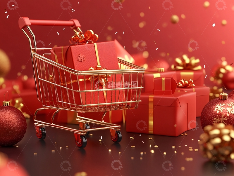 高清大图下载【趣麦麦图】送礼购物节年货节11