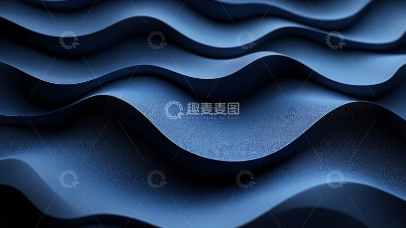 蓝色波浪背景8