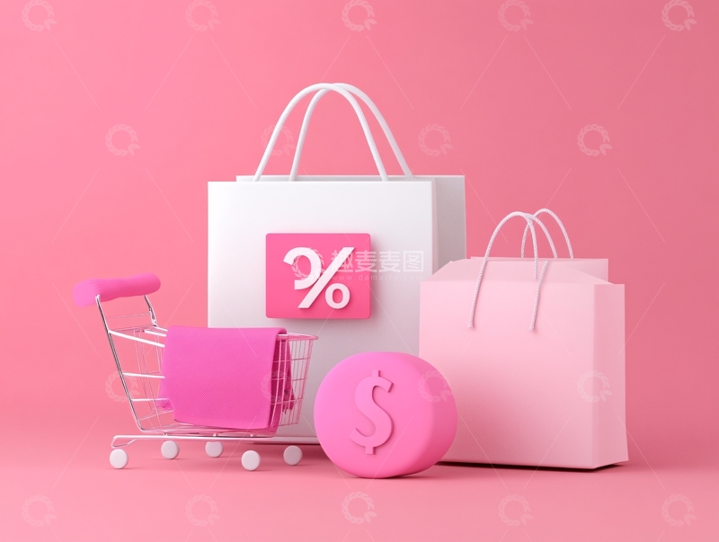 高清大图下载【趣麦麦图】简约促销场景3