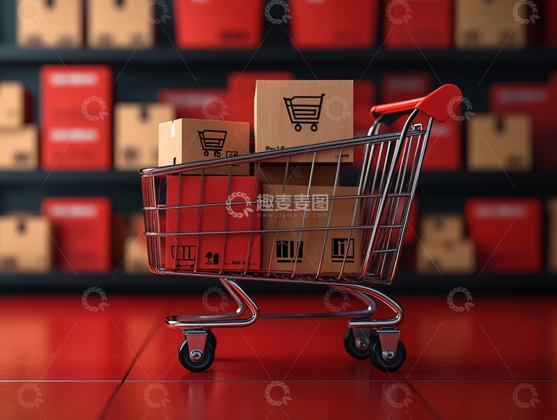 高清大图下载【趣麦麦图】购物车壁纸9