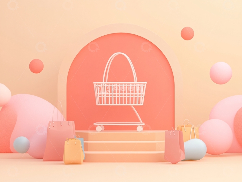 高清大图下载【趣麦麦图】简约促销场景2