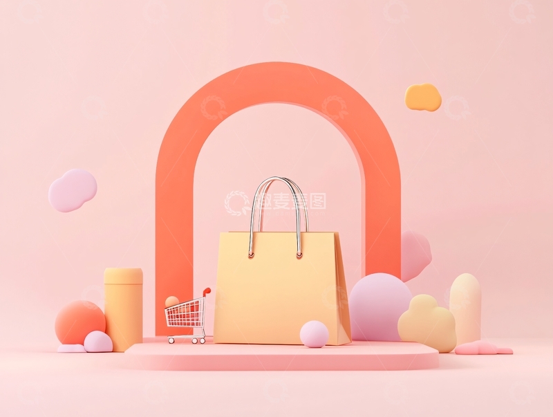 高清大图下载【趣麦麦图】简约促销场景4