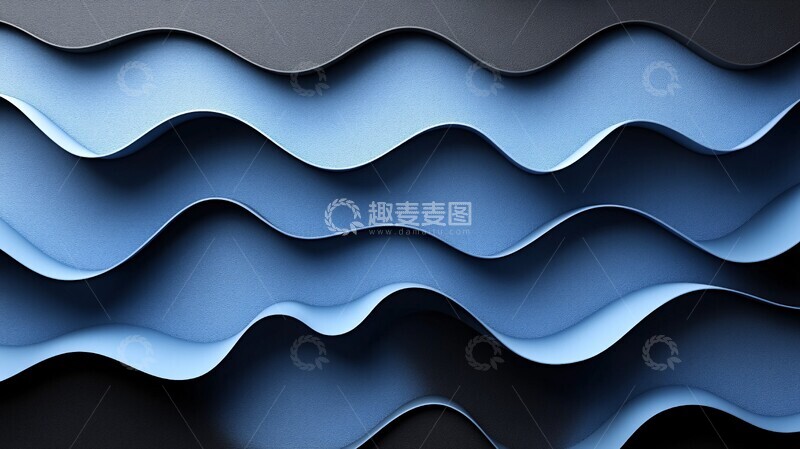 蓝色波浪背景7