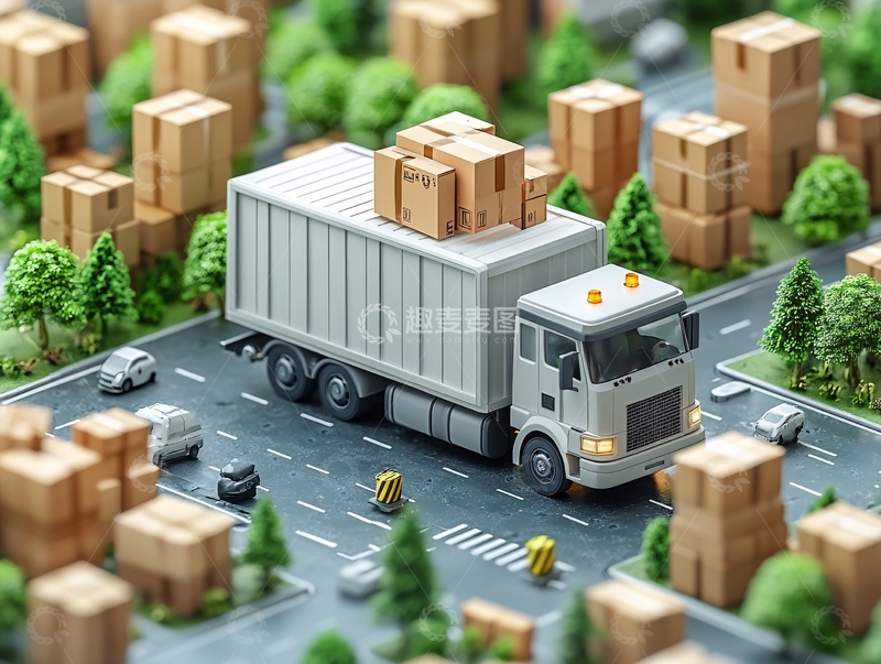 高清大图下载【趣麦麦图】交通运输物流快递5