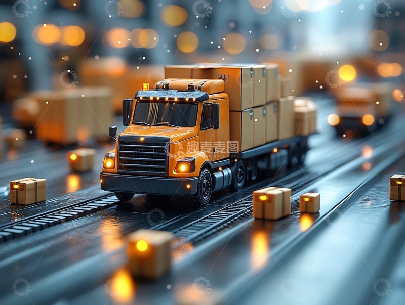 高清大图下载【趣麦麦图】交通运输物流快递2