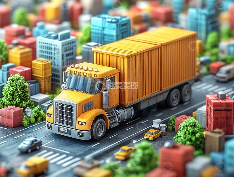 高清大图下载【趣麦麦图】交通运输物流快递3