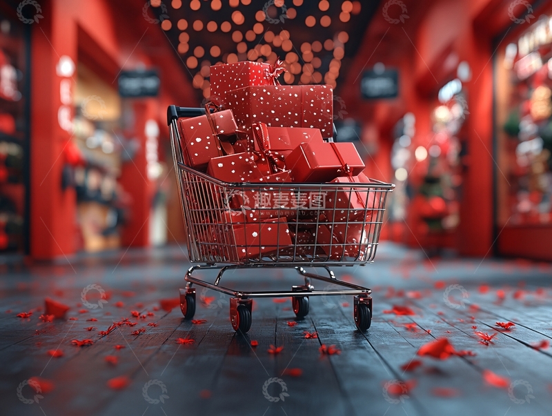 高清大图下载【趣麦麦图】送礼购物节年货节15