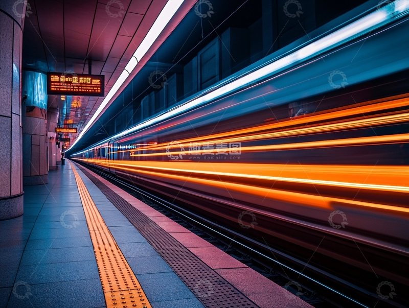 高清大图下载【趣麦麦图】城市快节奏地铁生活1