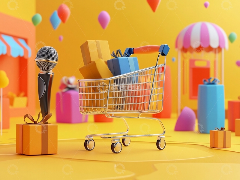 高清大图下载【趣麦麦图】购物节舞台