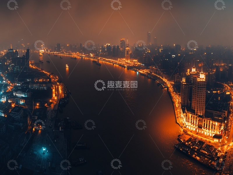 高清大图下载【趣麦麦图】外滩长卷