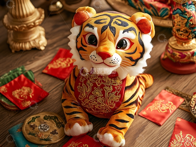 高清大图下载【趣麦麦图】虎年春节形象