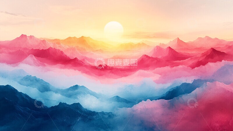 高清大图下载【趣麦麦图】-简约插画壁纸2