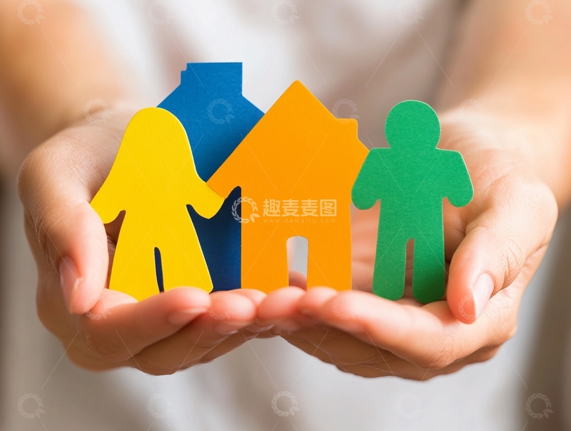 高清大图下载【趣麦麦图】全家人的健康险