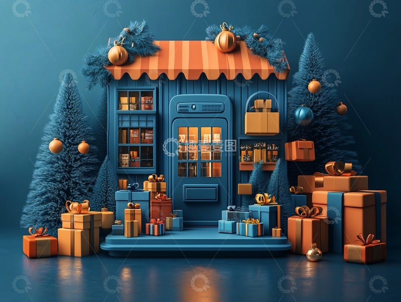 高清大图下载【趣麦麦图】圣诞节插画25