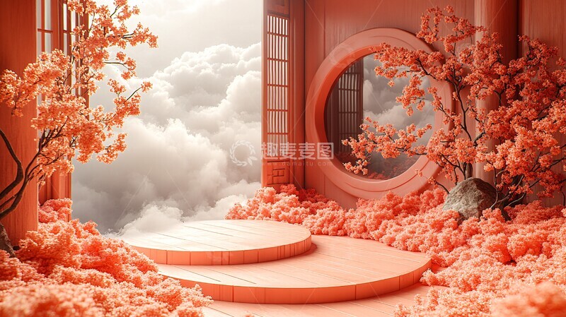 高清大图下载【趣麦麦图】金环云纹银杏图2