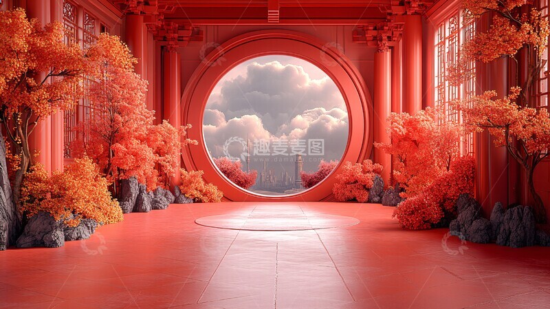 高清大图下载【趣麦麦图】金环云纹银杏图3