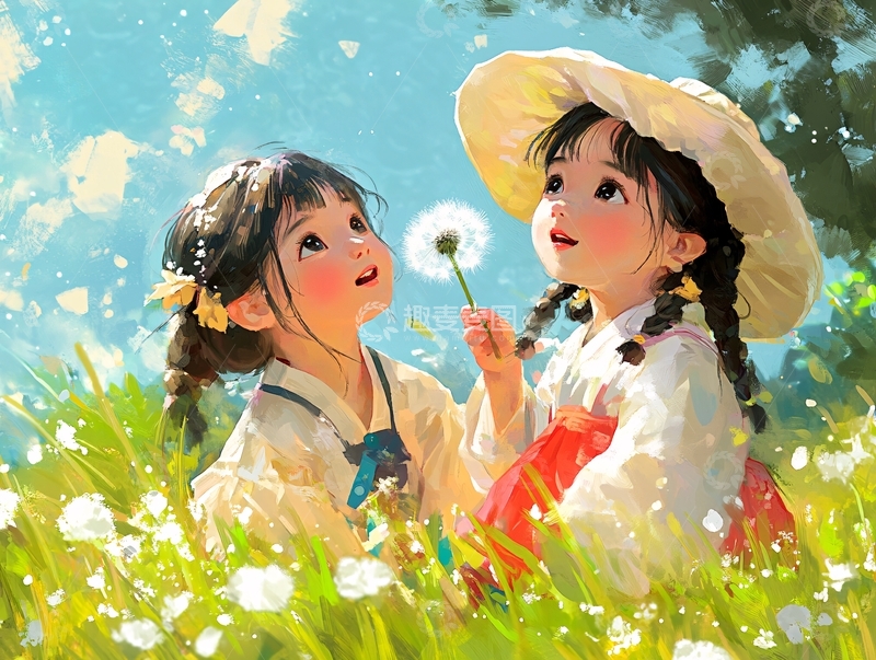 梦幻儿童插画超治愈1