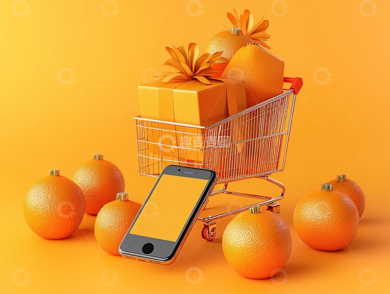 高清大图下载【趣麦麦图】网络购物节