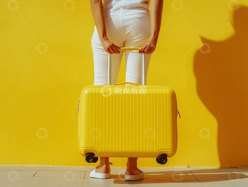 高清大图下载【趣麦麦图】女士旅行箱